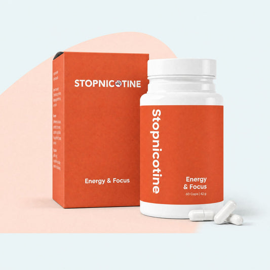Stopnicotine Energy – Réduisez la fatigue et sentez-vous plein d’énergie pendant le sevrage tabagique | 60 gélules