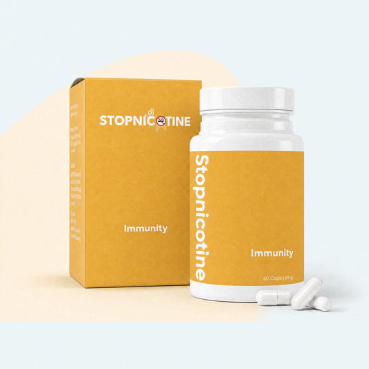 Stopnicotine Immunity – Aidez à renforcer votre organisme pendant l’arrêt du tabac | 60 capsules