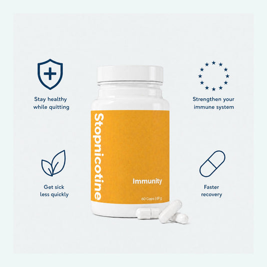 Stopnicotine Immunity – Aidez à renforcer votre organisme pendant l’arrêt du tabac | 60 capsules