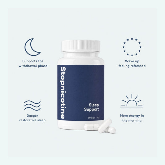 Sommeil Stopnicotine – Favorisez un meilleur sommeil pendant le sevrage tabagique | 60 gélules