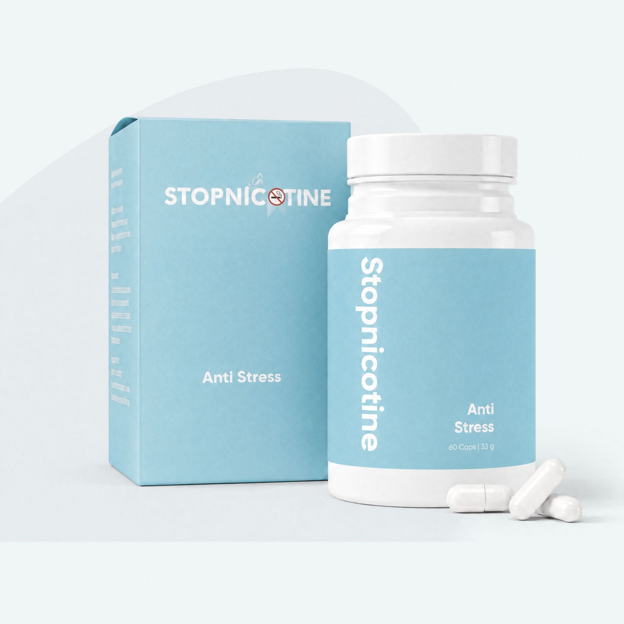 Stopnicotine Stress – Réduit le stress et l’irritabilité pendant l’arrêt du tabac | 60 gélules