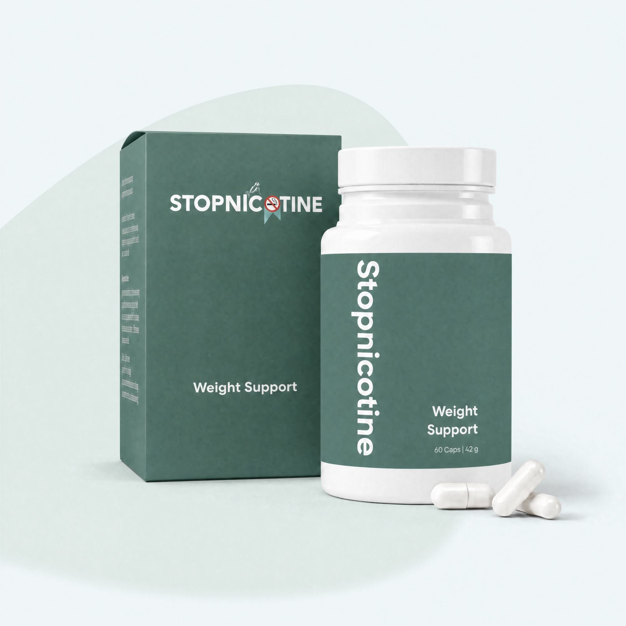 Poids Stopnicotine - Évitez de prendre du poids et maîtrisez vos envies pendant l'arrêt du tabac | 60 capsules