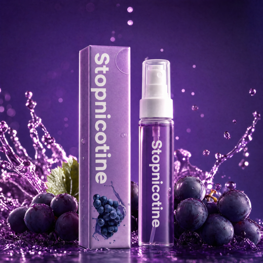 StopNicotine Smile - Haleine fraîche quelques secondes après avoir fumé | Mûre | 10ml et 150+ pulvérisations