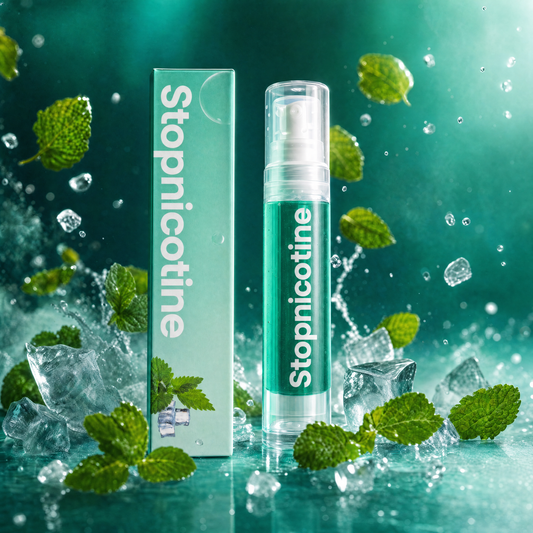 StopNicotine Smile - Haleine fraîche quelques secondes après avoir fumé | Menthe | 10ml et plus de 150 pulvérisations